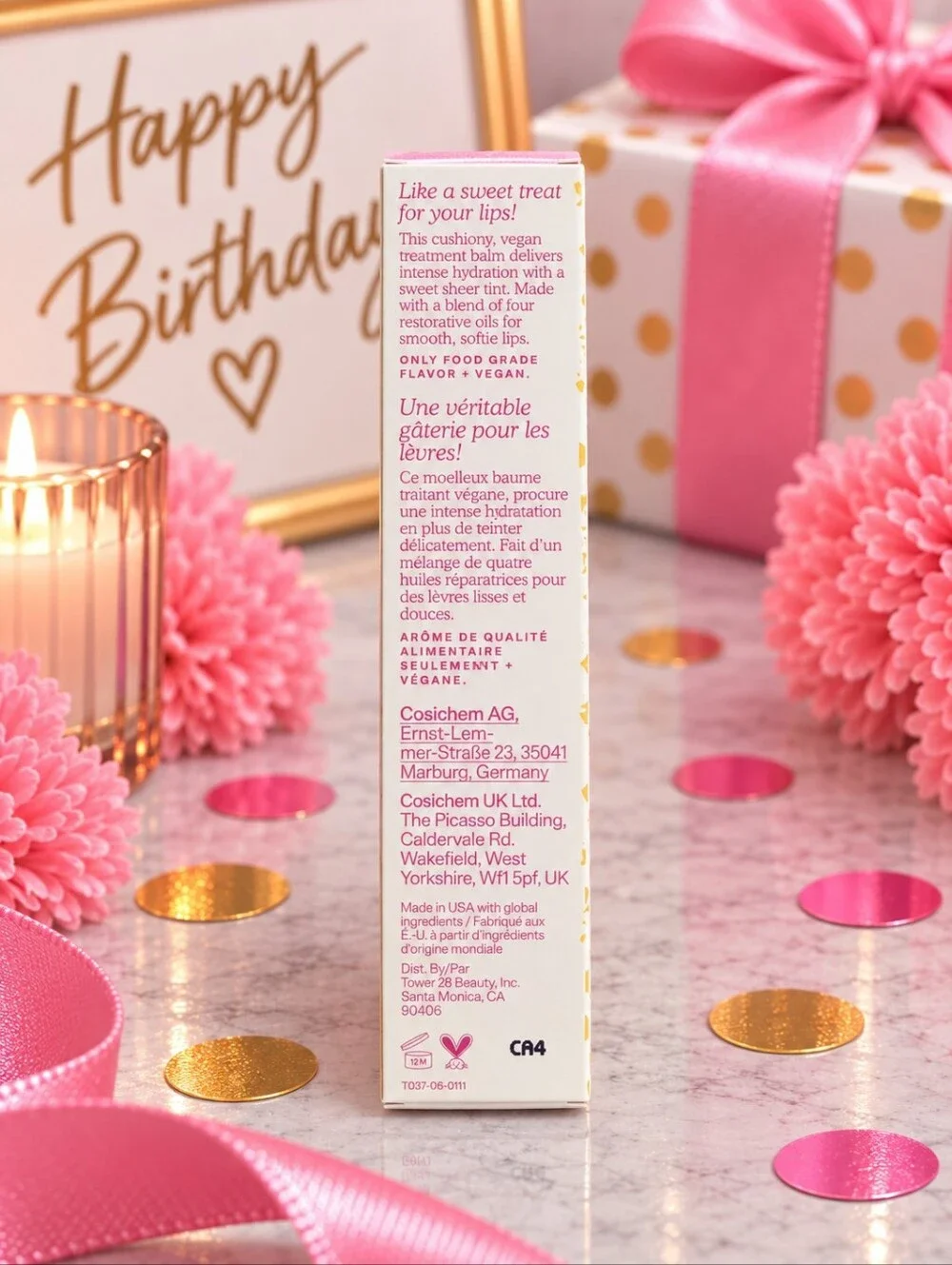Too Faced Birthday Kiss + Tower 28 Confetti Cake Lip Duo NIB